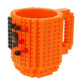Canecas Bloquinhos Com Encaixe "Lego" + Peças Para Montar