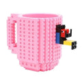 Canecas Bloquinhos Com Encaixe "Lego" + Peças Para Montar