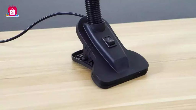 Luminaria De Mesa Com Garra Presilha Bivolt Leitura Estante Quarto Maquiagem Manicure