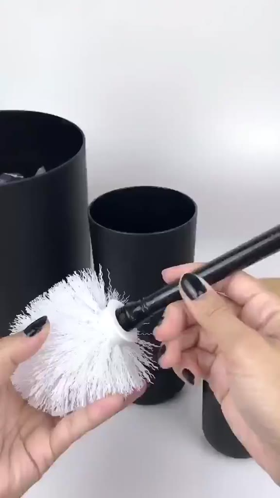 Kit de Banheiro Completo com 6 ou 4 Peças Lixeira com Tampa Fechada e Basculante Bambu Para Lavabo