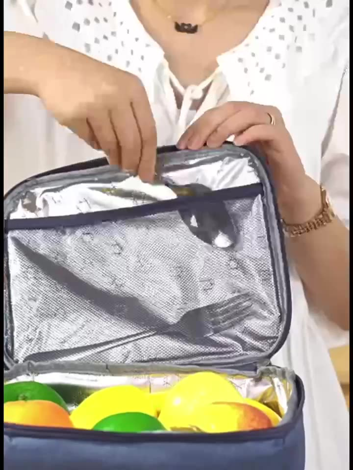 Bolsa Térmica De Duas Camadas De Grande Capacidade Impermeável Adequada Para Piquenique Na Praia