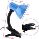 Luminaria De Mesa Com Garra Presilha Bivolt Leitura Estante Quarto Maquiagem Manicure