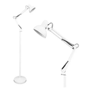 Luminária 1,9m Articulada Chão Pedestal Coluna Lustre Metal