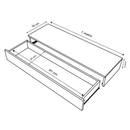 Penteadeira Com Gaveta 100CM Console Camarim Com Corrediças Metalicas