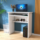Escrivaninha Computador X Estudo Home Office Mesa Branco