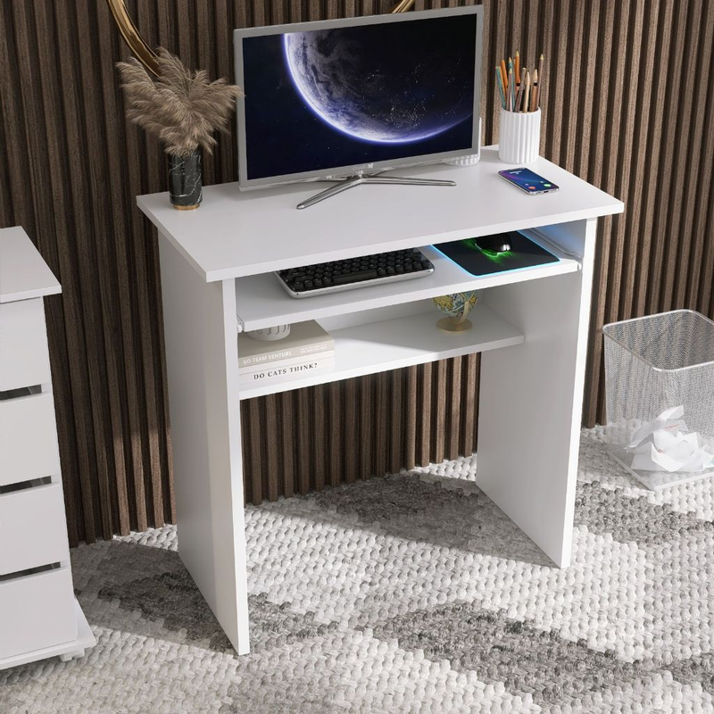 Escrivaninha Computador X Estudo Home Office Mesa Branco