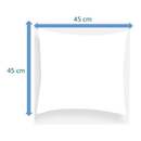 Kit 6 refil de Almofadas 45 cm x 45 cm de fibra ecológica ótimo custo beneficio