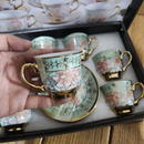 Xícara de café kit com 12 peças de Cerâmica em porcelana