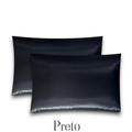 Kit 2 fronhas de cetim anti-frizz com zíper. Ajuda a reduzir frizz, embaraços e atrito nos cabelos durante o sono. Ideal para cabelos cacheados, crespos e ondulados.