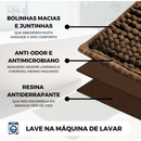 TAPETE PARA BANHEIRO ANTIDERRAPANTE 40x60cm MICROFIBRA BOLINHA DEDINHO