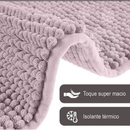 TAPETE PARA BANHEIRO ANTIDERRAPANTE 40x60cm MICROFIBRA BOLINHA DEDINHO