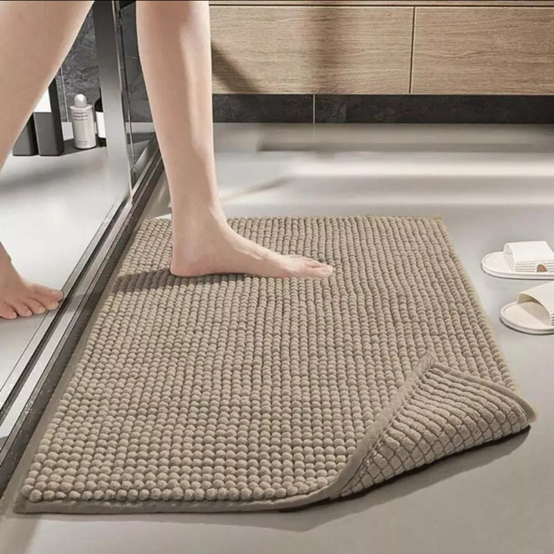 TAPETE PARA BANHEIRO ANTIDERRAPANTE 40x60cm MICROFIBRA BOLINHA DEDINHO
