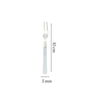 Kit Petisqueira Redonda + 6 Garfos Para Frios e Queijos Gamela MDF