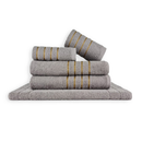 Jogo de Toalhas 5 Peças - 2 Banho + 2 Rosto Dubai + 1 Tapete c/ Antiderrapante 100% Algodão