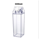Garrafa De Acrílico Transparente Caixa Portátil Geladeira Leite Suco Bebidas Água 500ml ou1000ml