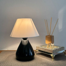 Abajur Luminária de Cerâmica Porcelana Gota Com Cúpula para Decoração Quarto Escritório Sala