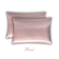 Kit 2 fronhas de cetim anti-frizz com zíper. Ajuda a reduzir frizz, embaraços e atrito nos cabelos durante o sono. Ideal para cabelos cacheados, crespos e ondulados.