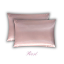 Kit 2 fronhas de cetim anti-frizz com zíper. Ajuda a reduzir frizz, embaraços e atrito nos cabelos durante o sono. Ideal para cabelos cacheados, crespos e ondulados.