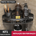 Suporte De Shampoo Prateleiras De Banheiro Sem Furo Premium