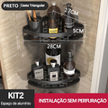 Suporte De Shampoo Prateleiras De Banheiro Sem Furo Premium