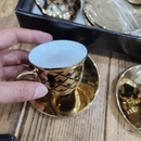 Xícara de café kit com 12 peças de Cerâmica em porcelana