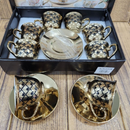 Xícara de café kit com 12 peças de Cerâmica em porcelana