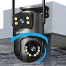 Câmera De Segurança a Prova de água Lente Dupla APP Yousee/ Icsee IP66 Camera IP WiFi 360