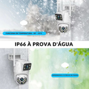 Câmera De Segurança a Prova de água Lente Dupla APP Yousee/ Icsee IP66 Camera IP WiFi 360