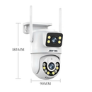 Câmera De Segurança a Prova de água Lente Dupla APP Yousee/ Icsee IP66 Camera IP WiFi 360
