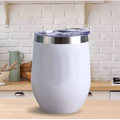 Novo Copo Ovo Cuia Térmica 350ml Em Inox Com Tampa Acrílica Envio Imediato