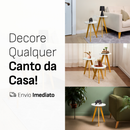 Mesa de Centro ou Kit de Mesinhas, Mesa Lateral, Mesa de Cabeceira, Pé Palito - Madeira Maciça