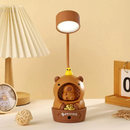 Luminária LED Capivara Recarregável USB | Luz Noturna e Luminária de Mesa Infantil