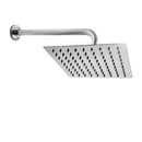 Chuveiro Ducha Preto Inox 304 Quadrado Reto/Articulado.