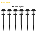 Luminária Solar LED de Jardim com Espeto | Iluminação Externa Automática à Prova d'Água