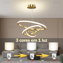 3 cores em 1 luz Lustre para sala Lustre Pendente Cozinha Luminária de Teto Led Nordic Moderno Decoração Para Sala