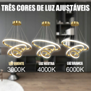 3 cores em 1 luz Lustre para sala Lustre Pendente Cozinha Luminária de Teto Led Nordic Moderno Decoração Para Sala
