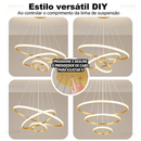 3 cores em 1 luz Lustre para sala Lustre Pendente Cozinha Luminária de Teto Led Nordic Moderno Decoração Para Sala