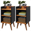 Kit 2 Mesa de Cabeceira ou Unitário para Quarto Charme Retrô Várias Cores Apoio de Cama Mesinha