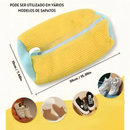 Bolsa de Lavar Tênis Sapatos Malha Lavanderia Anti Deformação