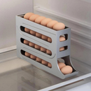 1/2 Peça Porta Ovos Deslizante Organizador Para Geladeira De 4 Camadas Automática Rolantes