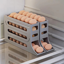 1/2 Peça Porta Ovos Deslizante Organizador Para Geladeira De 4 Camadas Automática Rolantes