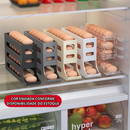 1/2 Peça Porta Ovos Deslizante Organizador Para Geladeira De 4 Camadas Automática Rolantes