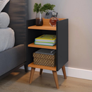 Kit 2 Mesa de Cabeceira ou Unitário para Quarto Charme Retrô Várias Cores Apoio de Cama Mesinha