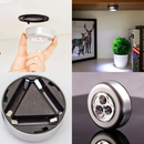 1/3/5 Unidade Leds Lâmpada Adesiva Sem Fio Touch De Pilha De Segurança Portátil Para Armário Casa