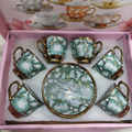 Xícara de café kit com 12 peças de Cerâmica em porcelana