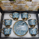 Xícara de café kit com 12 peças de Cerâmica em porcelana