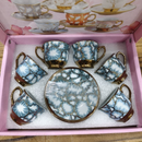 Xícara de café kit com 12 peças de Cerâmica em porcelana
