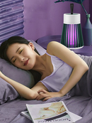 Luminária LED UV Anti Mosquito USB Para Insetos Portátil Recarregável Verde Cinza