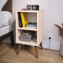 Kit 2 Mesa de Cabeceira ou Unitário para Quarto Charme Retrô Várias Cores Apoio de Cama Mesinha