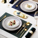 Opulent Oasis Kit Jogo Talheres Inox 24pçs Slim faqueiro Em Aço para cozinha utensílios domésticos